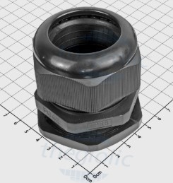 Ốc siết cáp nhựa kín nước PG42 (đen) Etek