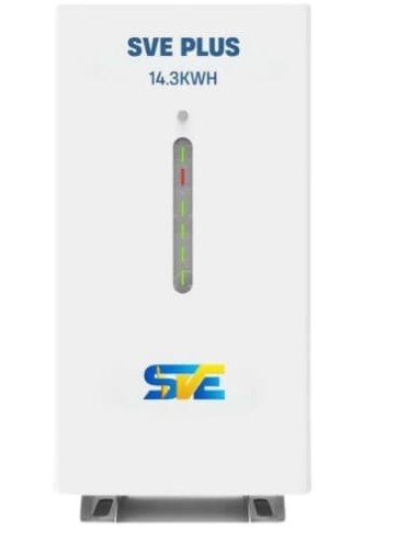 PIN LƯU TRỮ ÁP THẤP NHÃN HIỆU SVE Plus 14.3kWh. Điện áp: 51.2V/16S. Dung lượng: 280Ah -14.3kWh