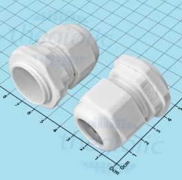 Ốc siết cáp nhựa kín nước PG21 (trắng) Etek