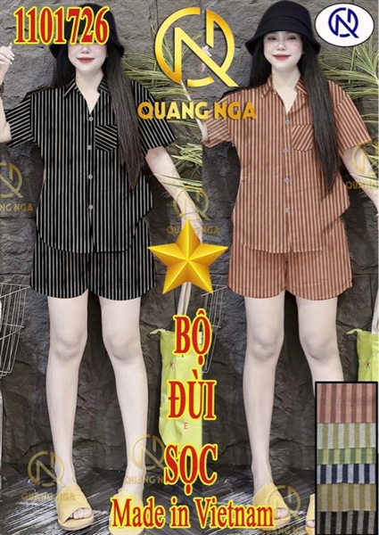 KT BỘ SỌC ĐÙI MÀU QN