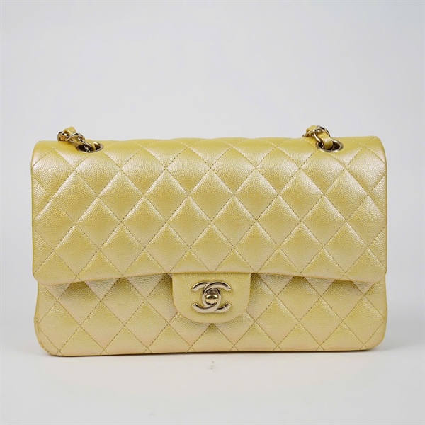 Túi Chanel Classic vàng chanh (LPUX5JNA) sz25 KG+