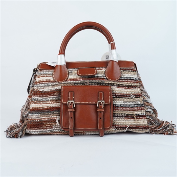 Túi Chloe nâu pha chất len sz33-42 (MV) KG+