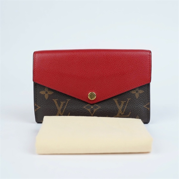 Ví LV hoa nâu nắp đỏ (LT) KG+