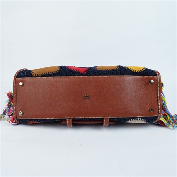 Túi Chloe nâu in vải nhiều màu sz33-42 (MV) KG+