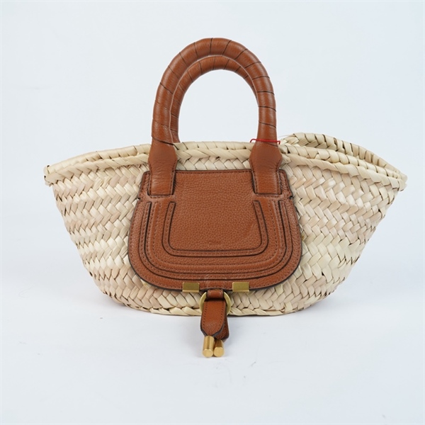 Túi Chloe Marcie Raffia cói sz20-35 (MV) KG+