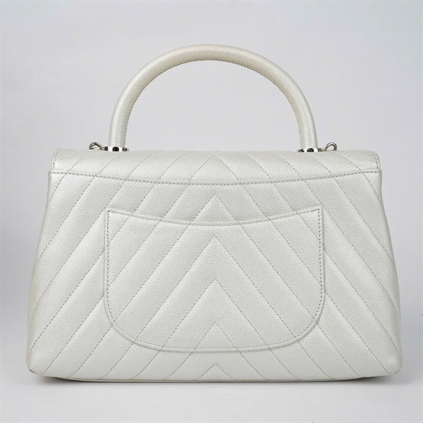 Túi Chanel Coco trắng kèm lót form (28731462) sz29 KG+