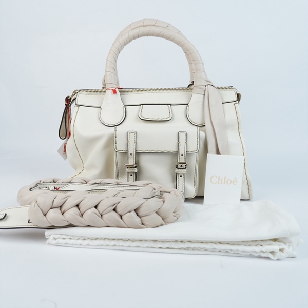 Túi Chloe Edith trắng sz33-42 (MV) KG+