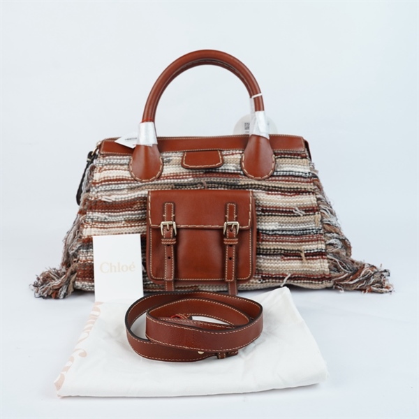 Túi Chloe nâu pha chất len sz33-42 (MV) KG+