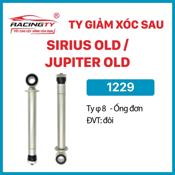 Ty giảm xóc sau SI cũ / JU cũ (H, φ 8, ống đơn) (Racingty) (HB) [ 1229 ]