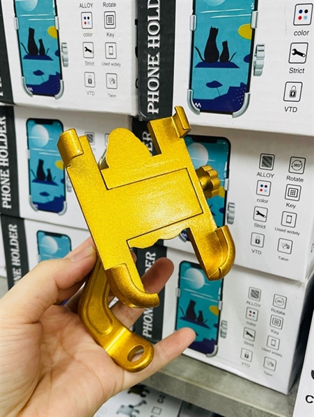 Giá Đỡ Điện Thoại Xe Máy Inox Xoay 360 độ
