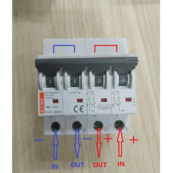 CB DC 16A 1000VDC 4P ETEK