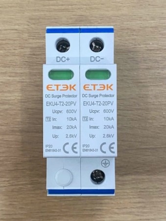 CẮT LỌC SÉT DC ETEK -SPD DC 20KA 2P 600VDC