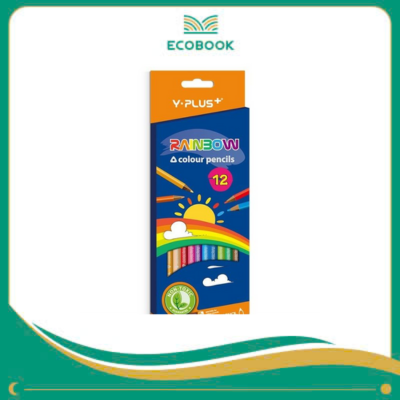 Bút chì màu gỗ RAINBOWL 12 màu, có chuốt - Y PLUS+ (4711678070382)