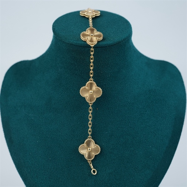 Vòng tay Van Cleef hoa vàng (5 hoa) (JB957841) (HC)+