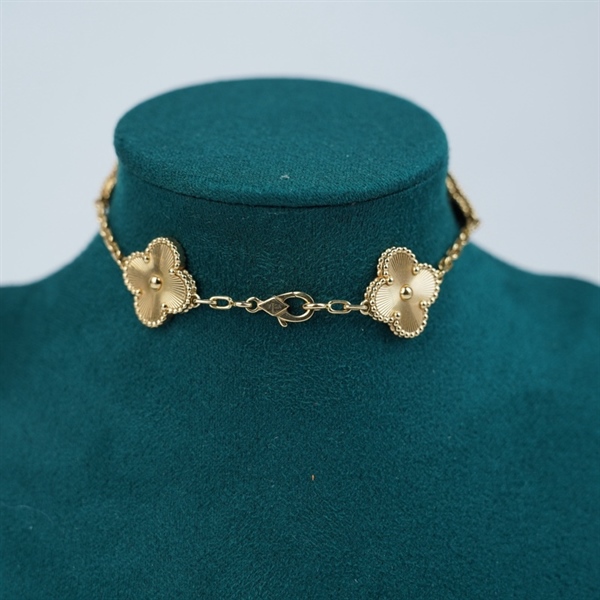 Vòng tay Van Cleef hoa vàng (5 hoa) (JB957841) (HC)+