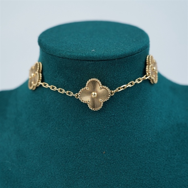 Vòng tay Van Cleef hoa vàng (5 hoa) (JB957841) (HC)+