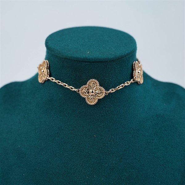 Vòng tay Van Cleef hoa vàng (5 hoa) (JB739782) (HC)+