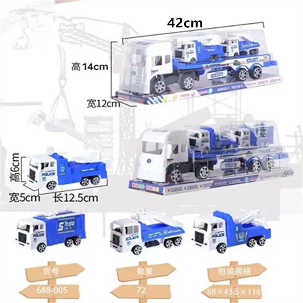 Hộp xe tải chở xe cảnh sát