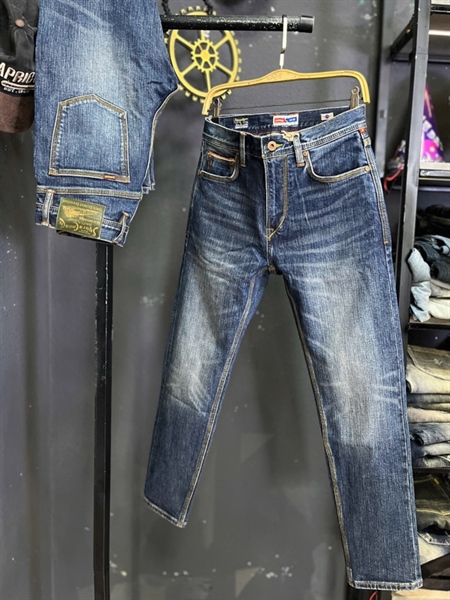 Jean Dài-QC VIP 5KM- 1305 xanh was Selvedge đỏ lễ hội