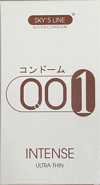 Bao cao su Sky's Line 001 Intense Ultra Thin - Gai (H* 6 cái) - An Phú
