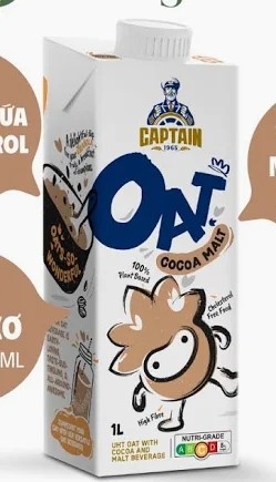 SỮA YẾN MẠCH CACAO CAPTAIN 1 Lít