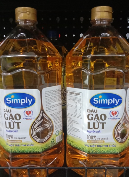 Dầu gạo Simply nguyên chất 2L/6