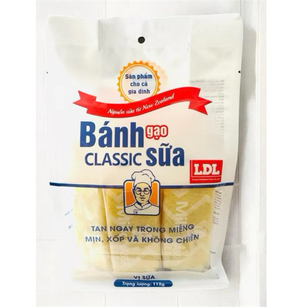 Bánh Gạo Sữa Classic 112g