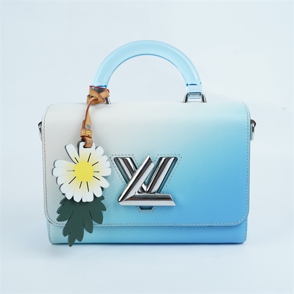 Túi LV Twist Handle xanh ombre trắng kèm gương (AR0281) sz23 (PN) +