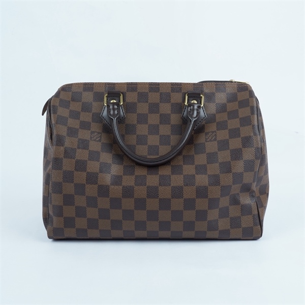 Túi LV Speedy ô vuông nâu kèm ô+ 2 chìa sz31 (PN) +