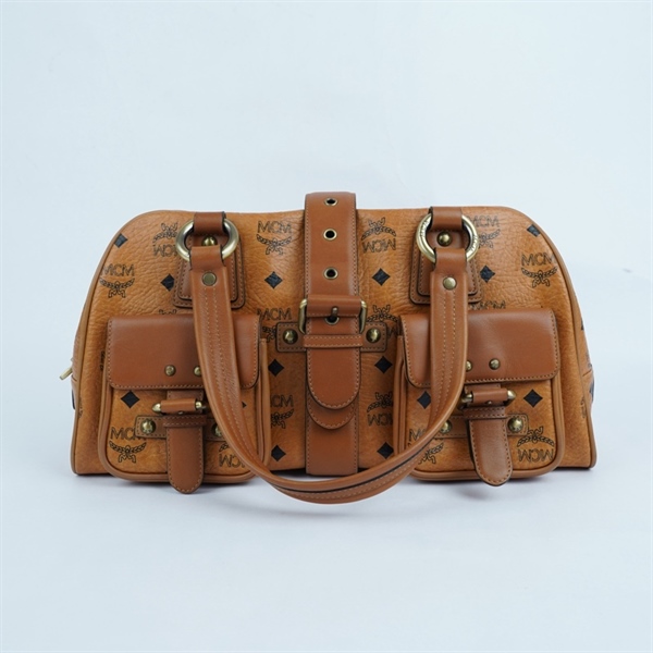 Túi MCM nâu có 2 túi hộp sz36 (PN) +