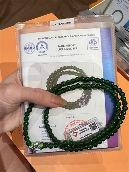 Chuỗi lục đế vương Gua 96 hạt ly6.10-5.97 (833868) KG+