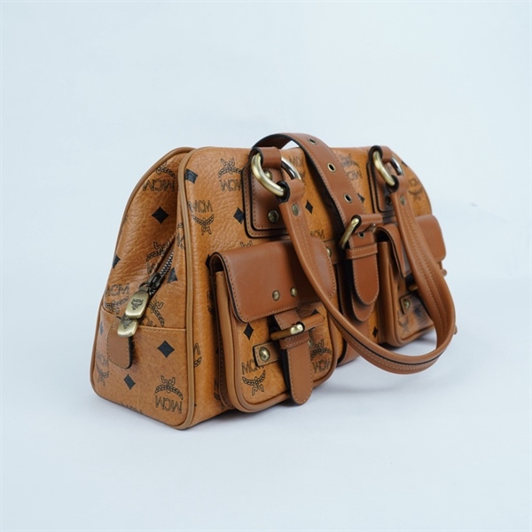 Túi MCM nâu có 2 túi hộp sz36 (PN) +