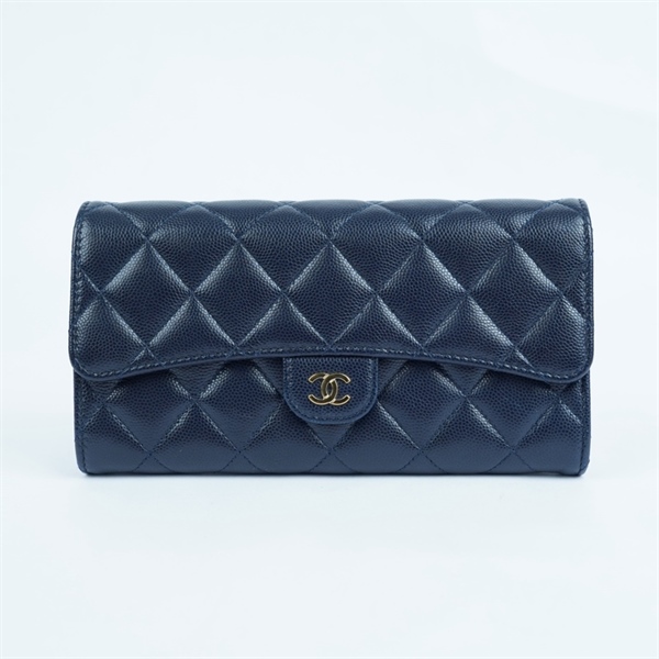 Ví Chanel xanh đậm (GE02NKG1) (PN) +