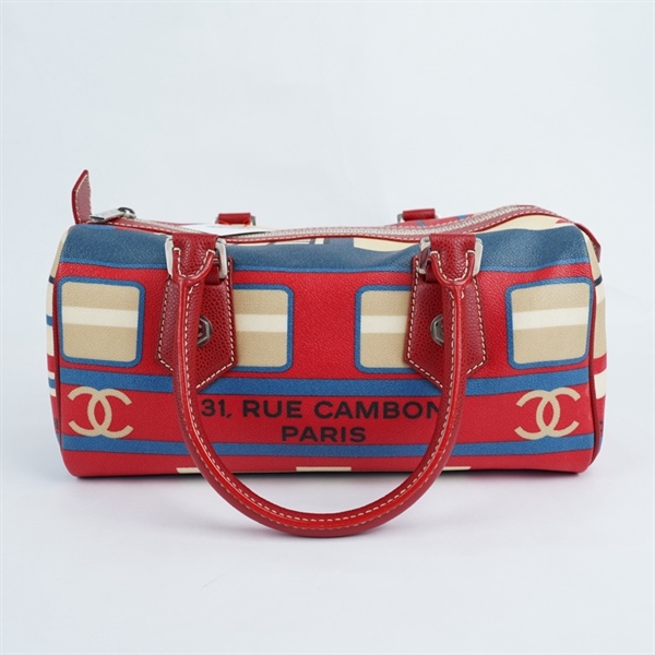 Túi Chanel Boston đỏ họa tiết (11035590) sz30 (PN) +