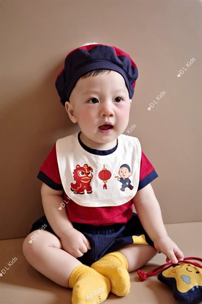 Set tt 5ct(quần,áo,mũ,yếm,túi) (70-110)