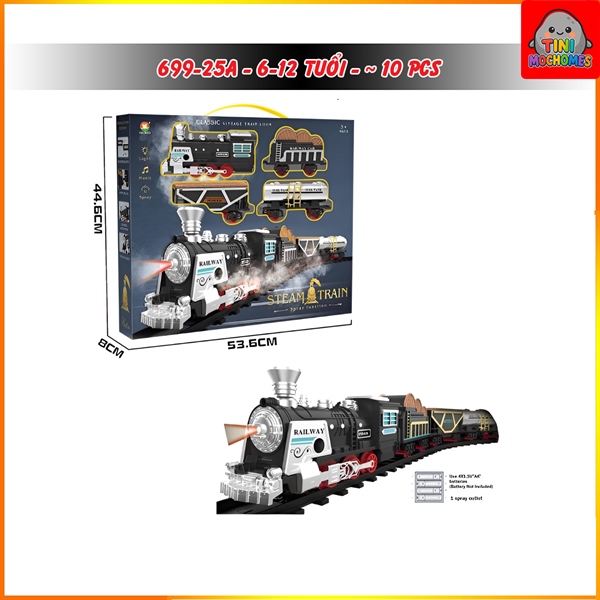 Đồ chơi tàu hỏa màu đen 699-25A