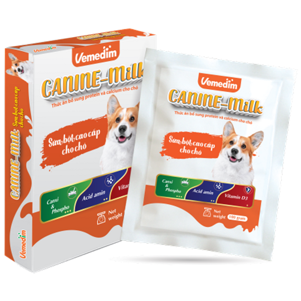 Sữa bột cao cấp Vemedim Canine Milk cho chó - Hộp 100gr