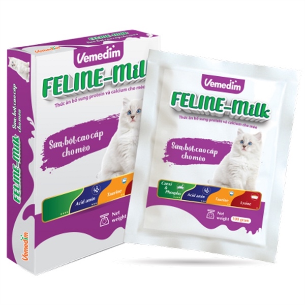 Sữa bột cao cấp Vemedim Feline Milk cho mèo - Hộp 100gr