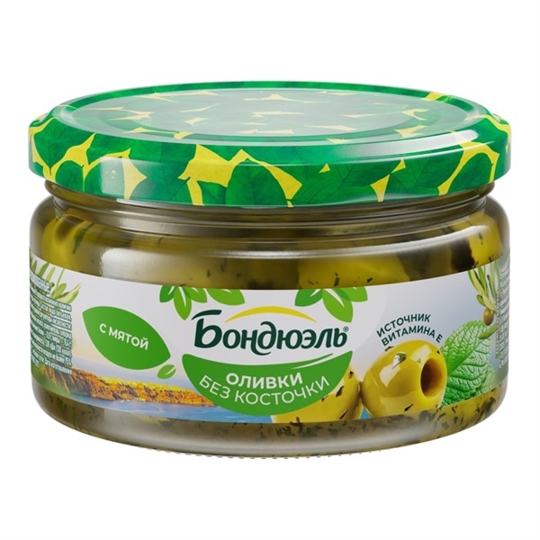 Bonduelle Pitted Olives with Mint 200g