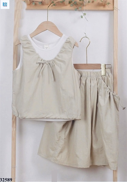 32589 - Set 3 chi tiết áo đính nơ
