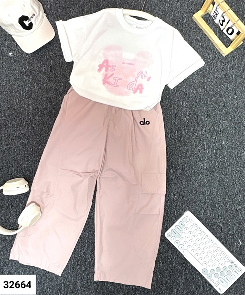 Set quần dài chữ nổi ASN