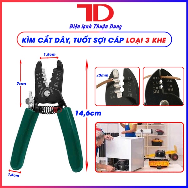 KÌM CẮT CÁP DUNNEX CT-1107, 0.1mm - 3mm (thùng 100 cái)
