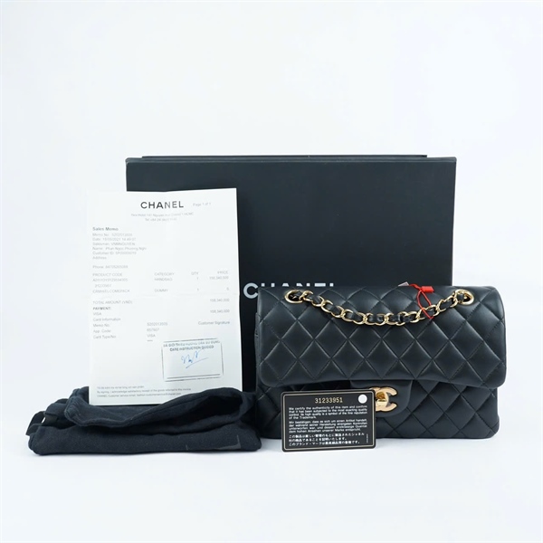 Túi Chanel Classic đen (31233951) sz23 (TT) KG+