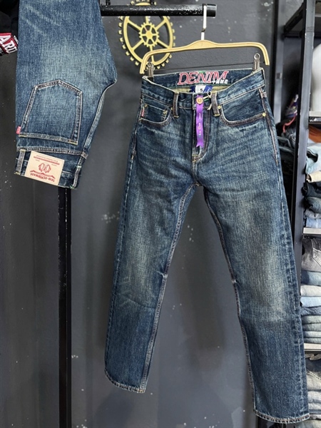 Jean Dài-QC VIP 5KM Selvedge- 8008-1 18Oz xanh was