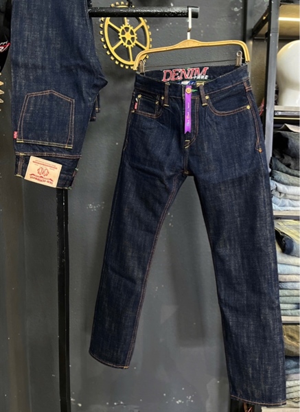 Jean Dài-QC VIP 5KM Selvedge- 8008 18Oz xanh đâm RAW