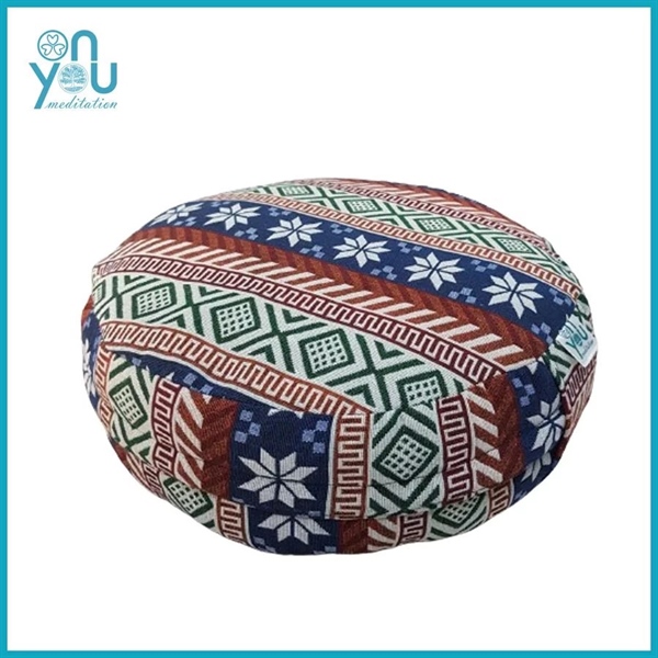 Bồ Đoàn Vỏ Đậu Xanh [Đệm Thiền 30] - Họa Tiết Thổ Cẩm 02