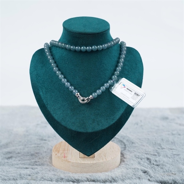 Chuỗi băng lam pha tím Gua 108 hạt ly6.57-6.46 (754452) KG+