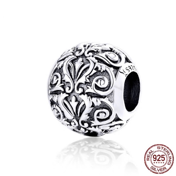 Charm bi hoa ly bạc +