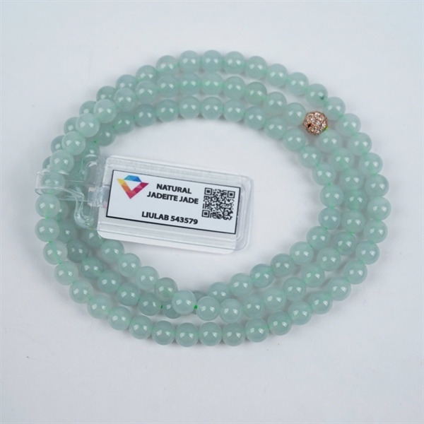 Chuỗi băng xanh nhạt My 108 hạt ly6.12-5.88 (543579) KG+