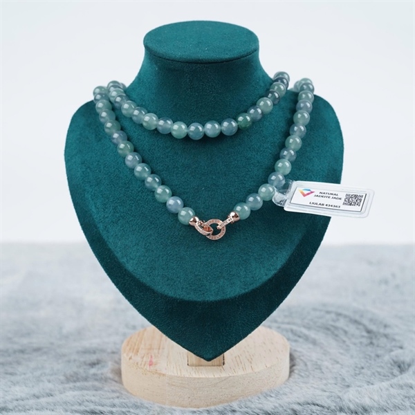 Chuỗi băng đa sắc lam Gua 85 hạt ly8.14-7.95 (434363) KG+